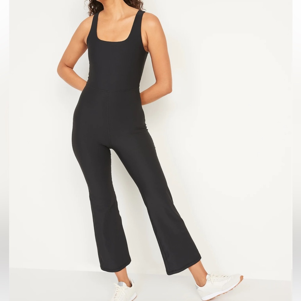OLD NAVY Sleeveless PowerSoft Flared Jumpsuit